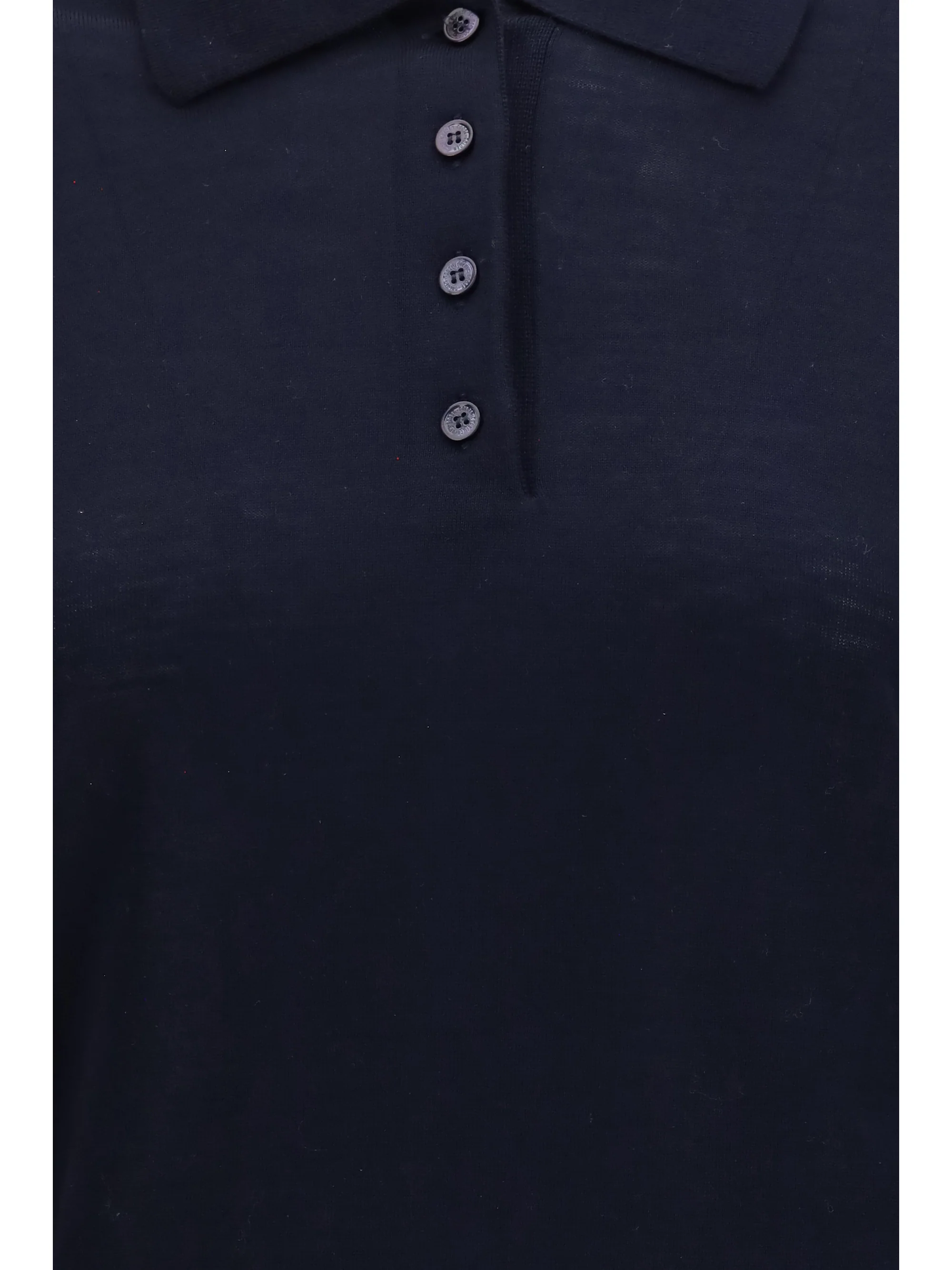 long sleeve merino wool polo