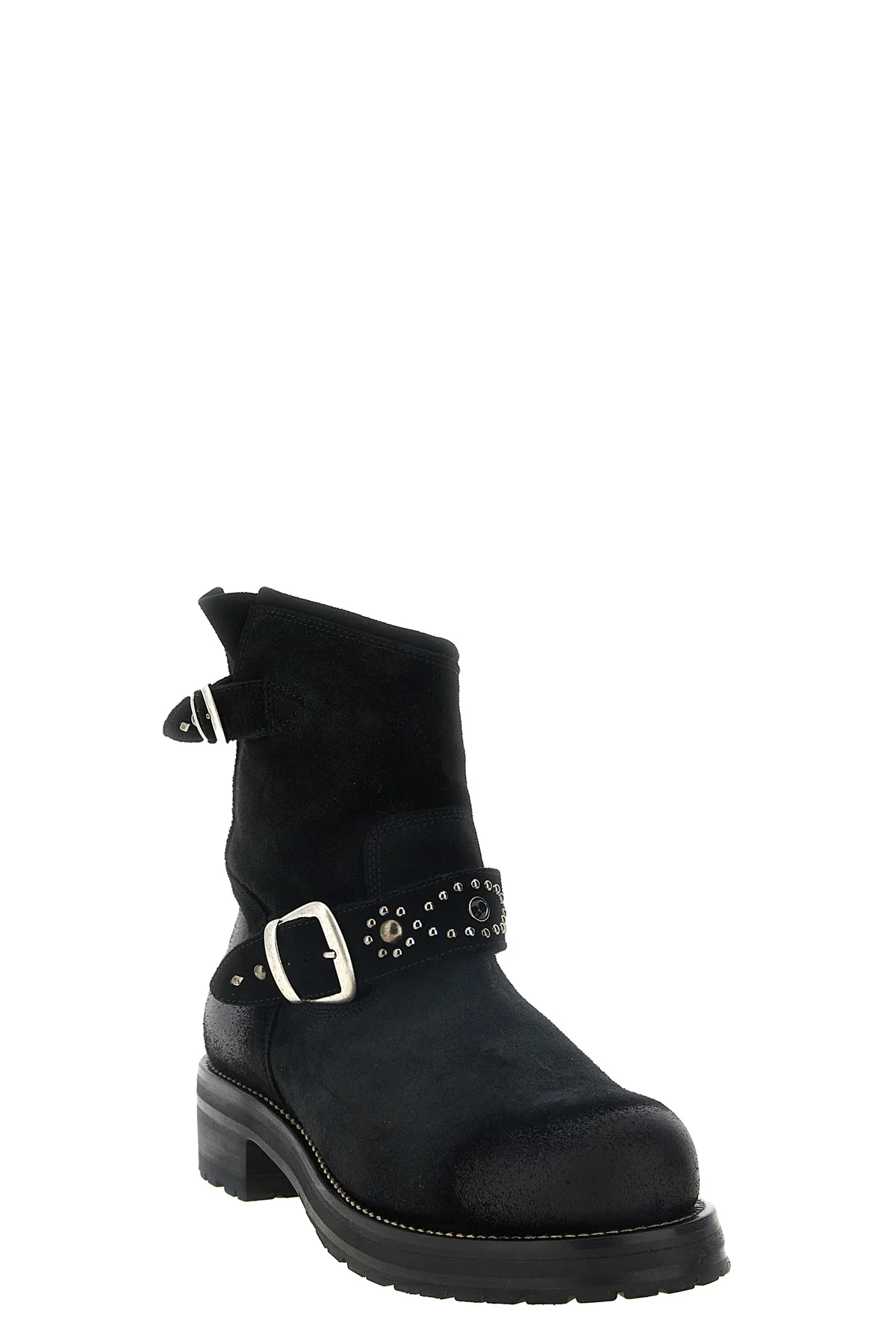 the second/layer rider ankle boots feature a biker-inspired structured silhoue
