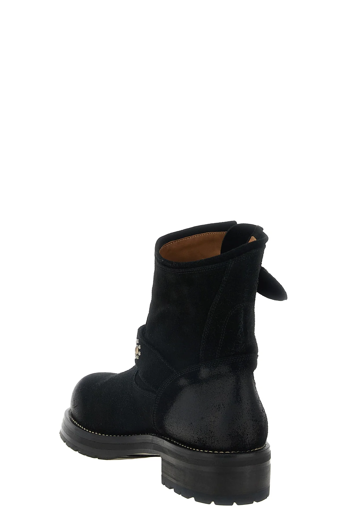 the second/layer rider ankle boots feature a biker-inspired structured silhoue