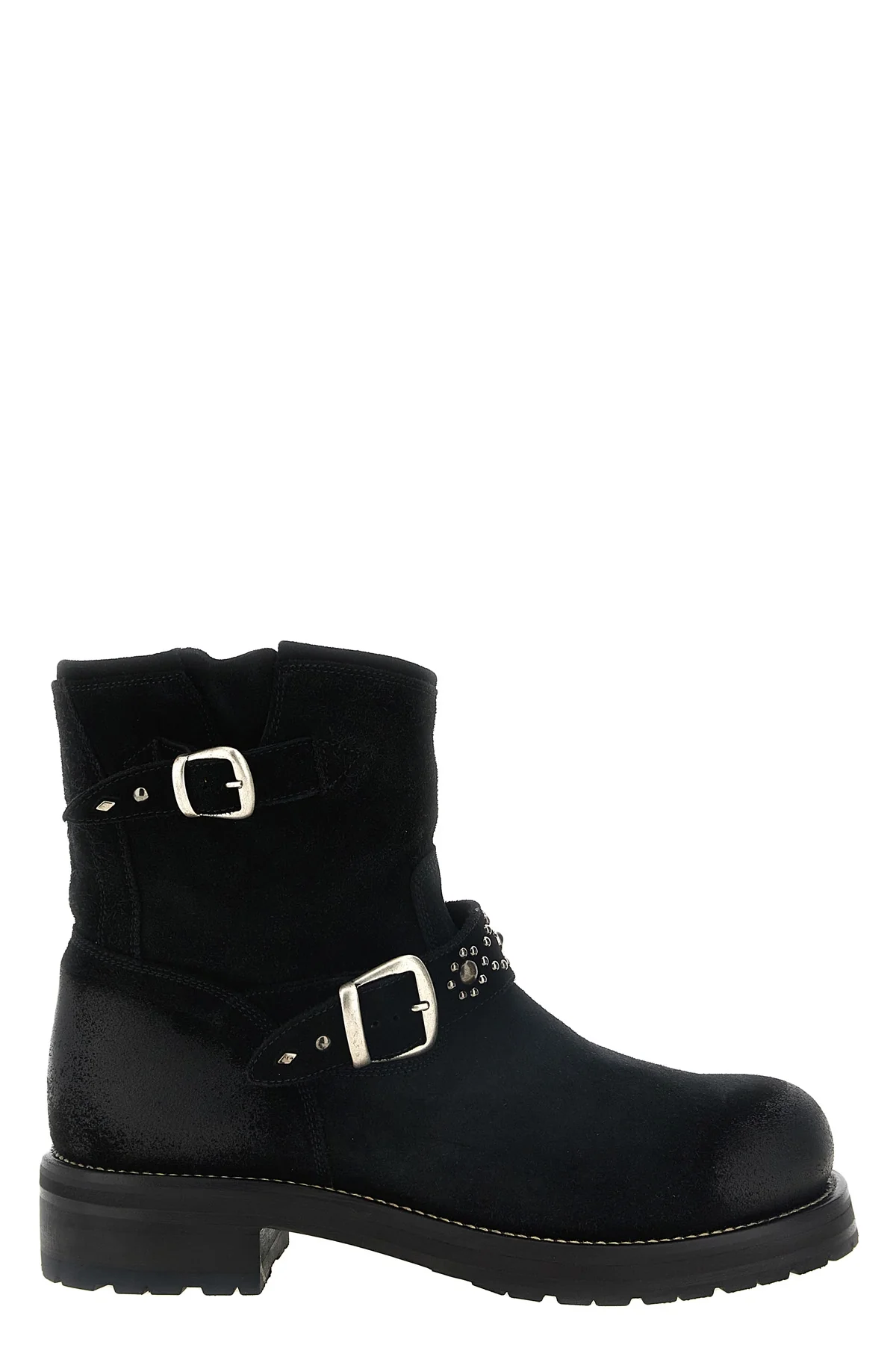 the second/layer rider ankle boots feature a biker-inspired structured silhoue