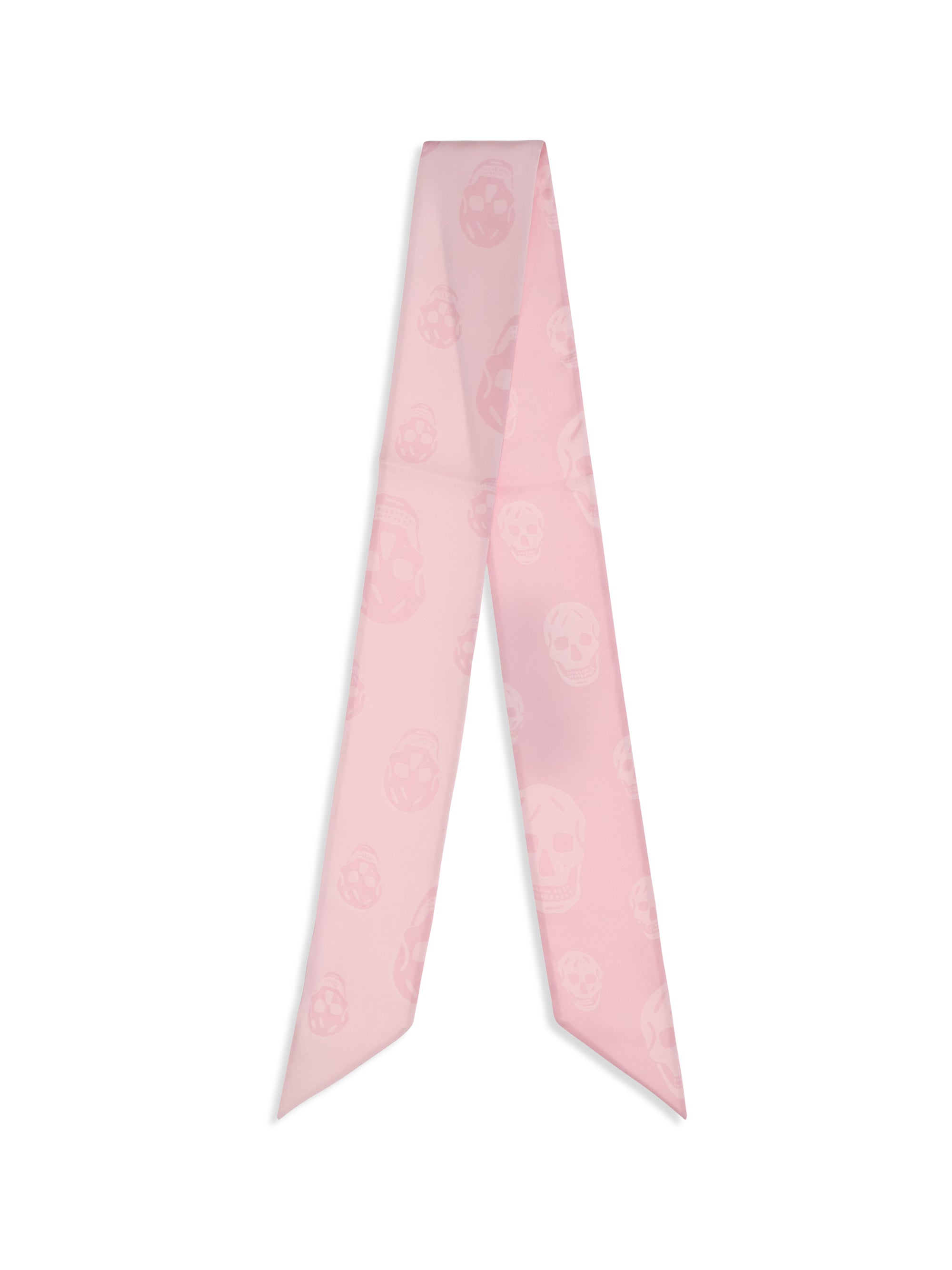 ALEXANDER MCQUEEN OS skull ribbon scarf 
