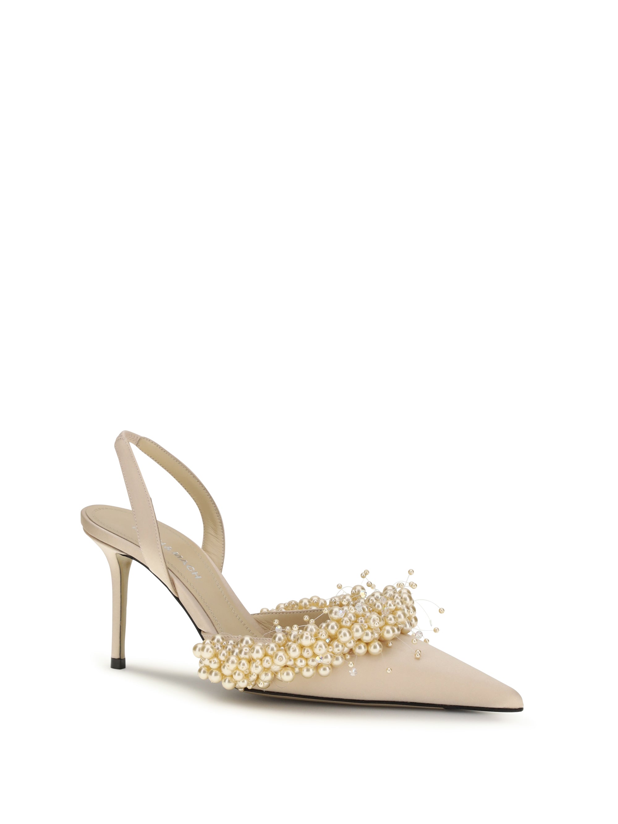 MACH amp; MACH 36 slingback pumps with pearls 