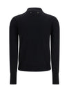 long sleeve merino wool polo