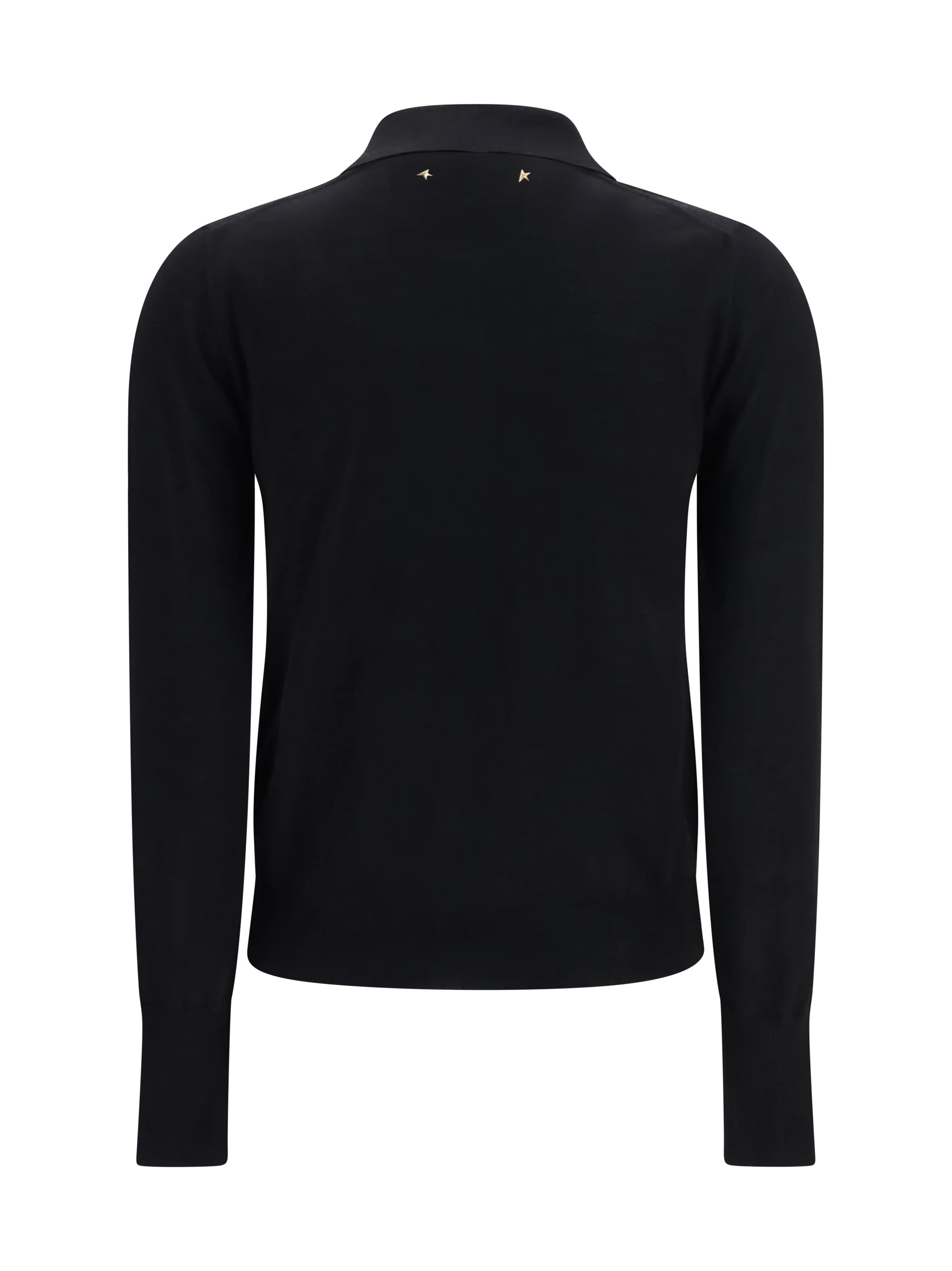 long sleeve merino wool polo