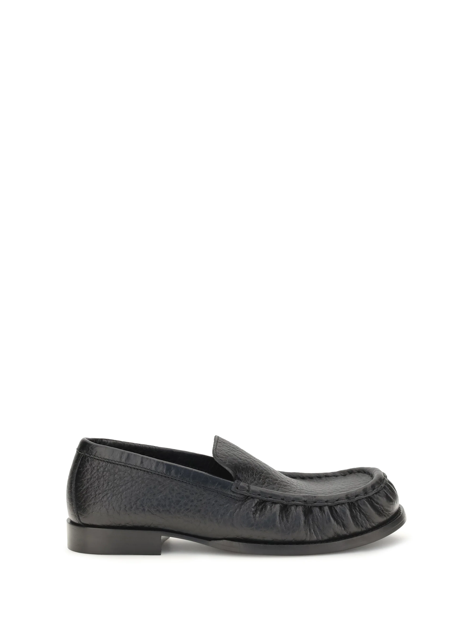 DRIES VAN NOTEN 36 grained leather loafers