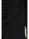 draped jersey mini dress