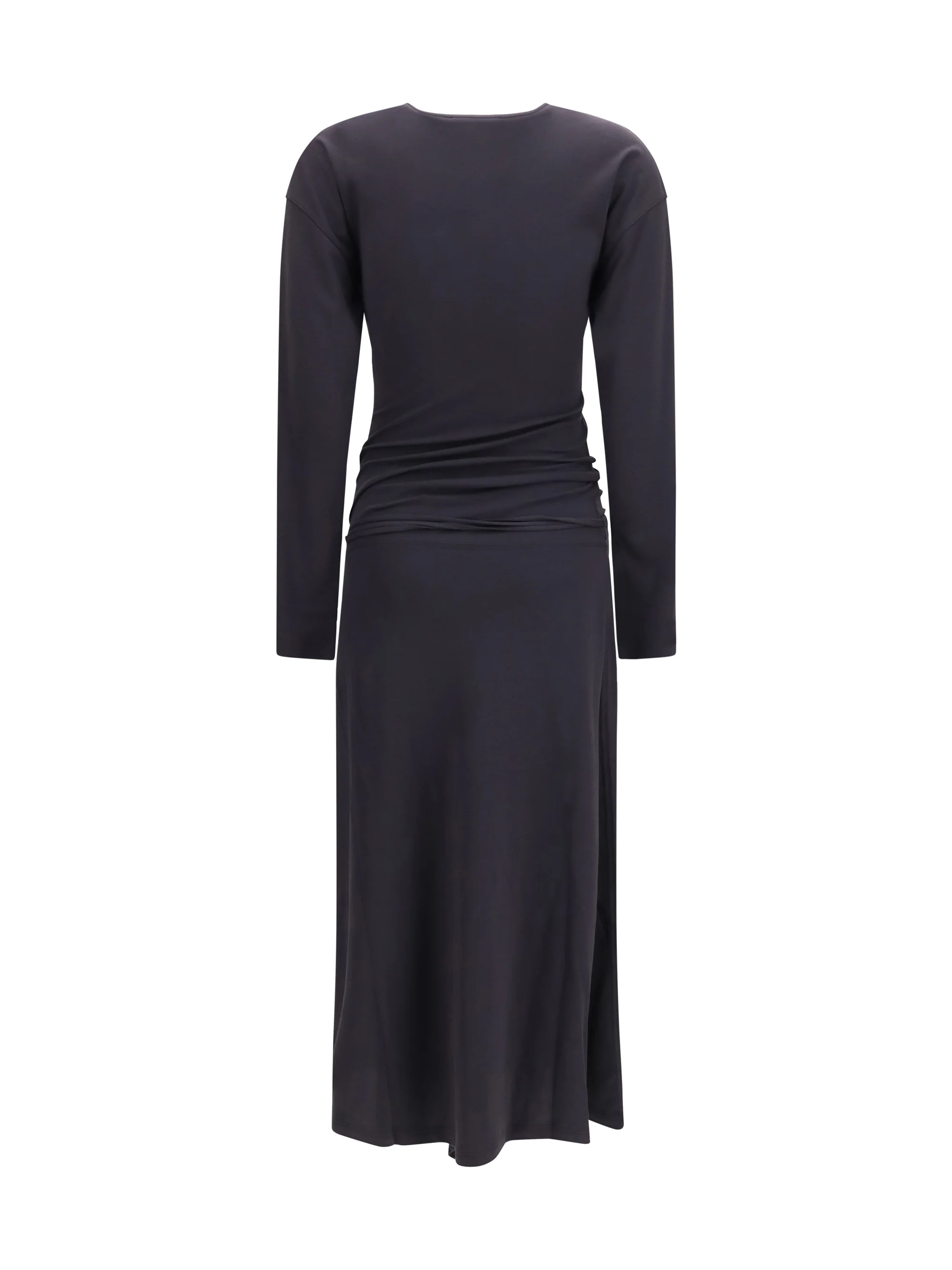 LEMAIRE M draped fitted long dress
