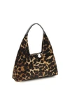 small trapeze leopard handbag