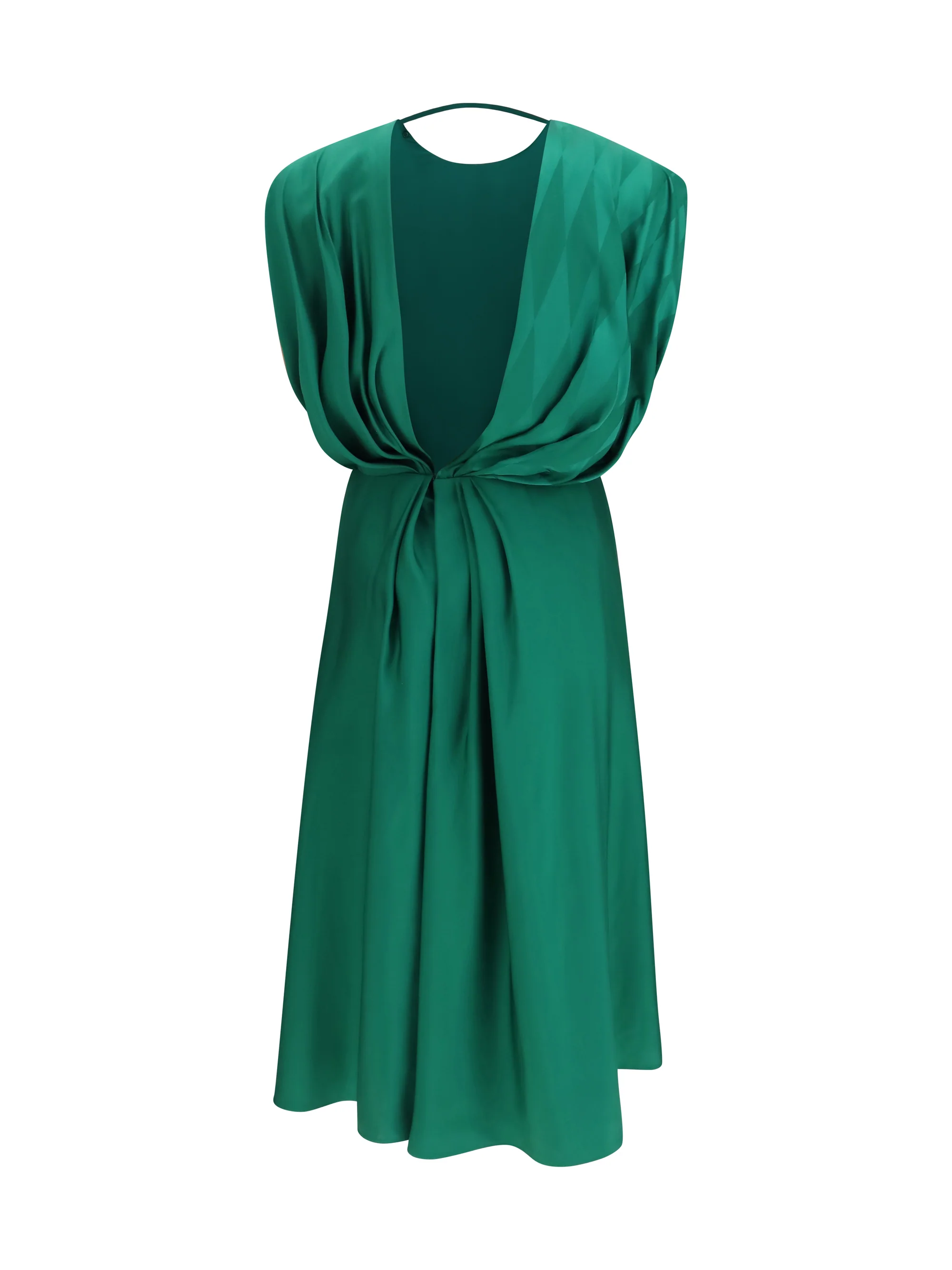 VERSACE 40 midi silk dress with twist detail