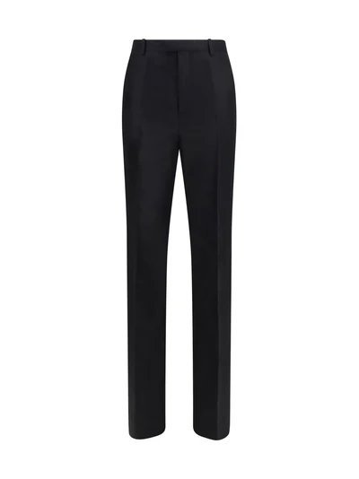 silk faille pants