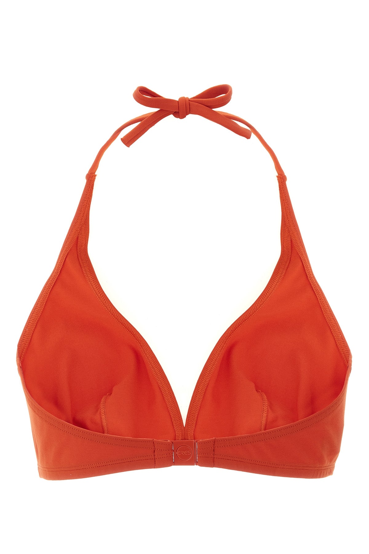 gang duni triangle bikini top in peau douce* fabric