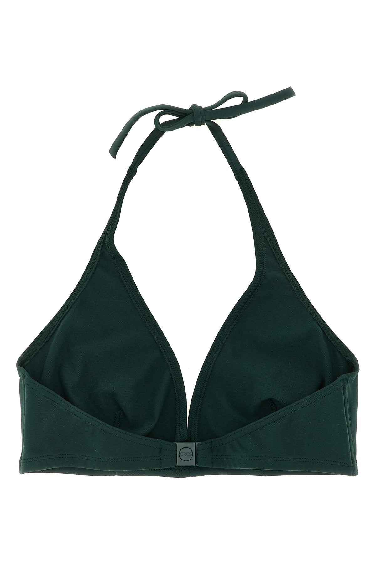 gang triangle bikini top in peau douce* fabric