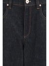 straight-leg denim jeans