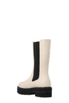 stuart weitzman presley chiffon leather chelsea boots