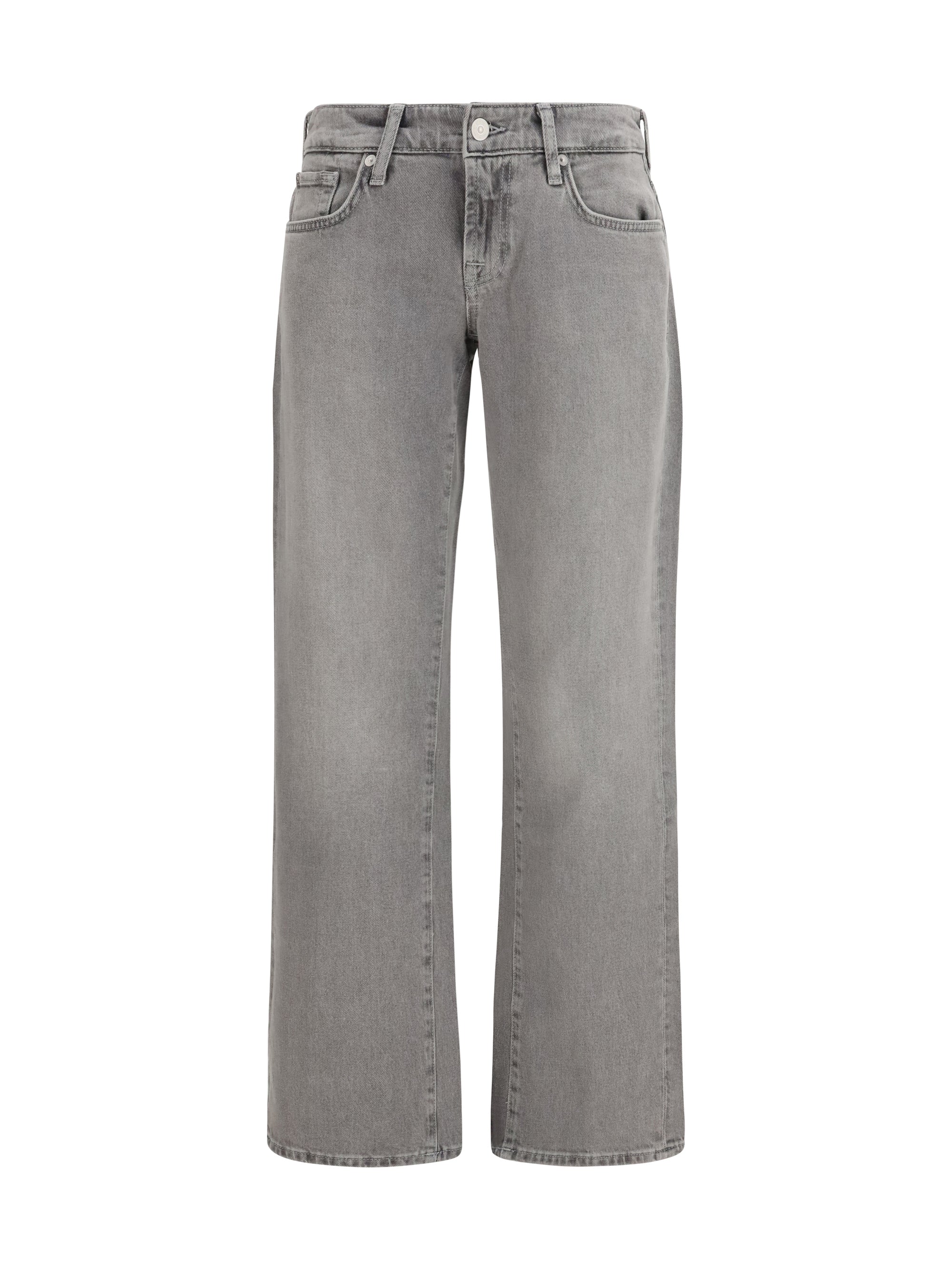 7FOR 25 low-rise straight jeans