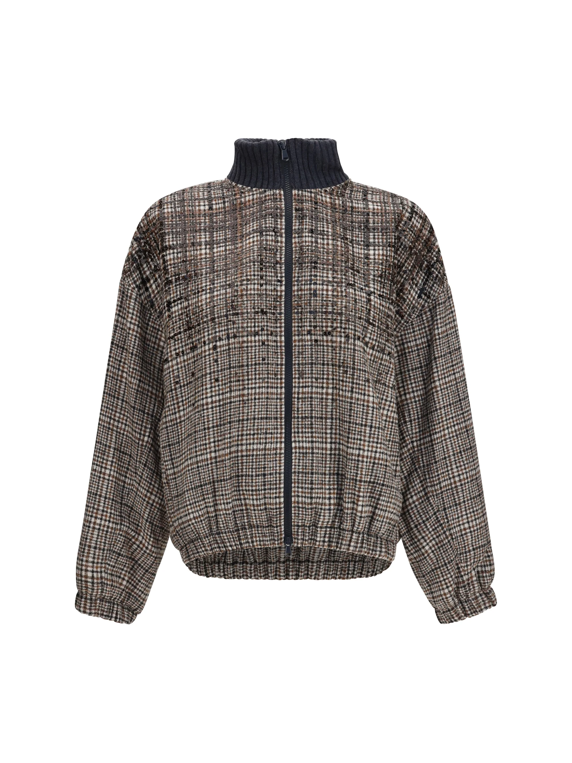 padded jacket with sequin details
