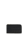 intrecciato zip card holder
