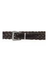 woven leather belt
