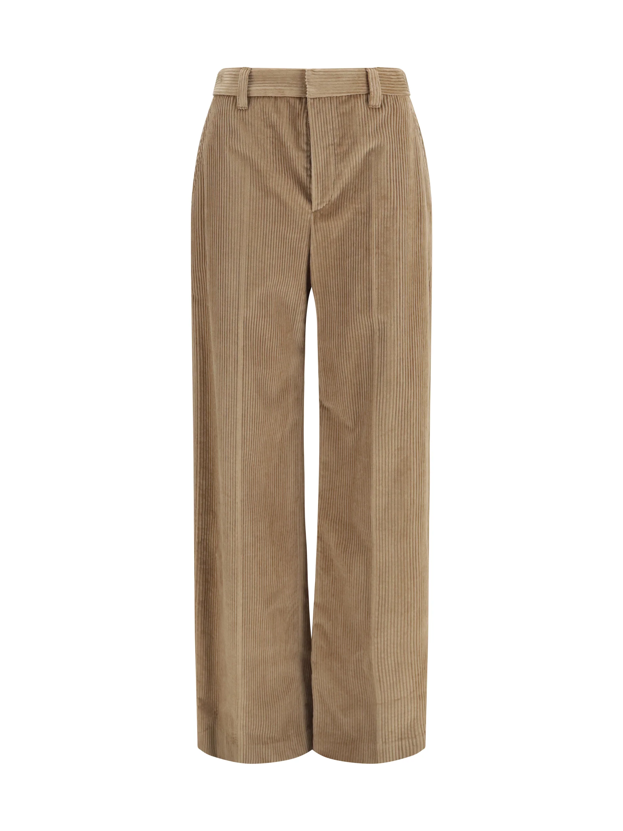 BRUNELLO CUCINELLI 38 cotton velvet pants
