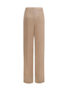 straight silk pants