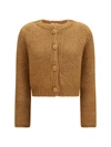 chunky knit cardigan with buttons