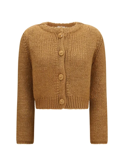 chunky knit cardigan with buttons
