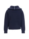 cashmere high-neck zip sweater