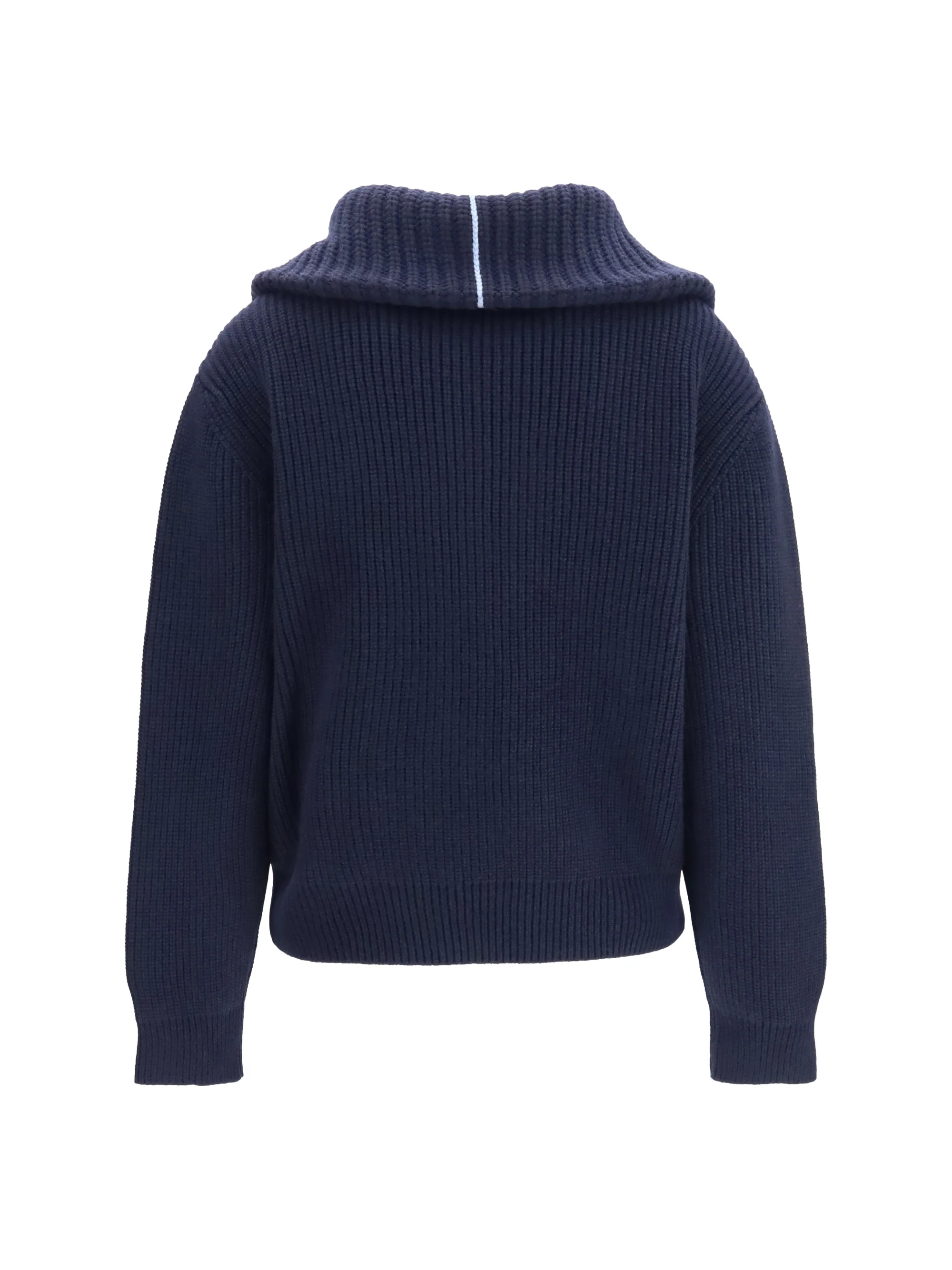 cashmere high-neck zip sweater