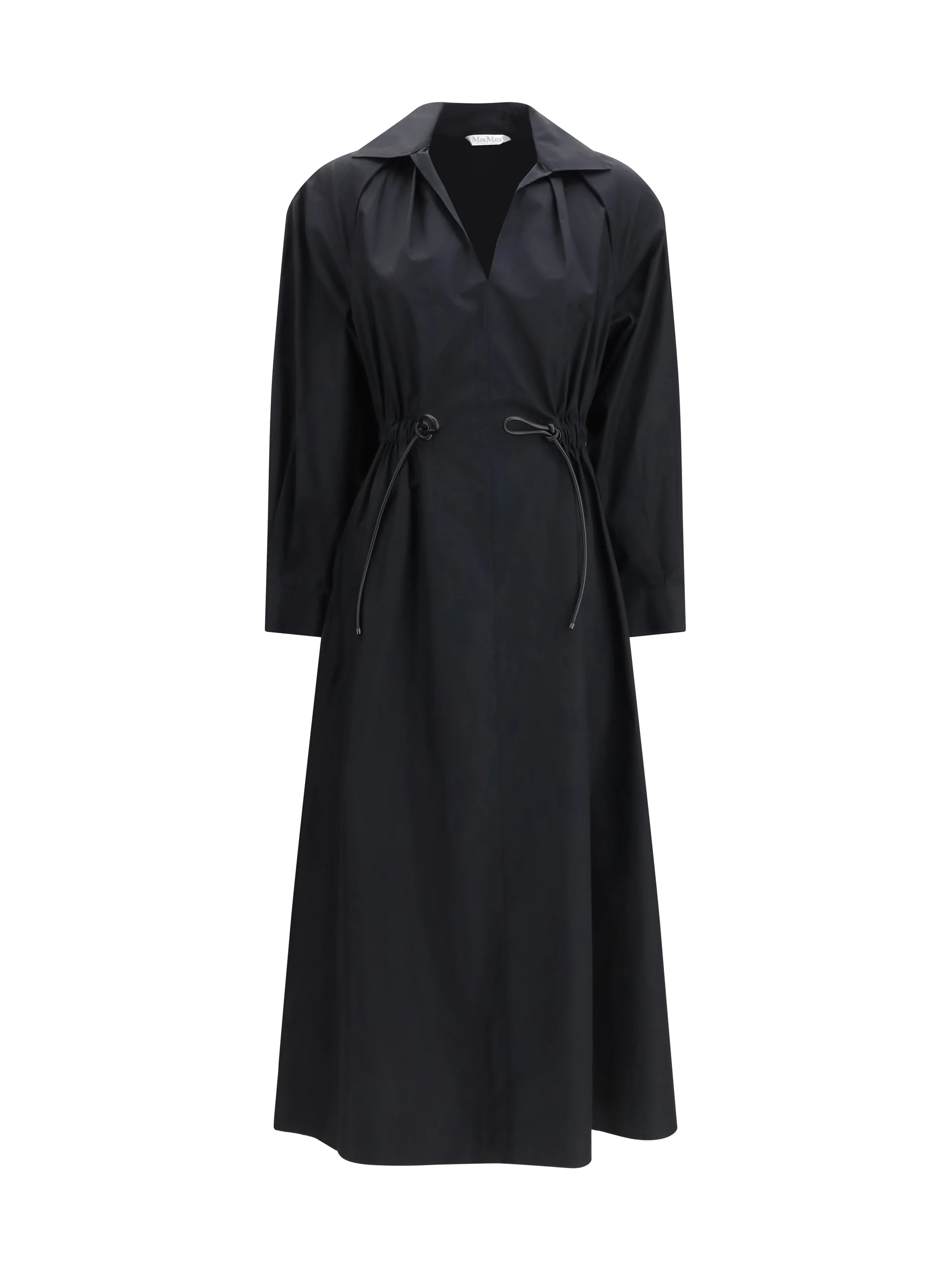 MAX MARA 40 pedaggi midi dress in cotton poplin