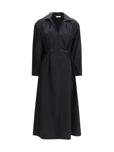 pedaggi midi dress in cotton poplin