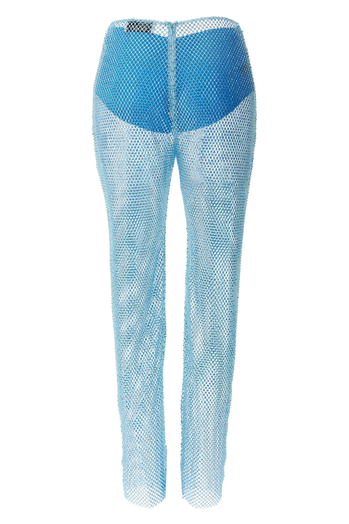 GIUSEPPE DI MORABITO M-L transparent mesh fabric pants
