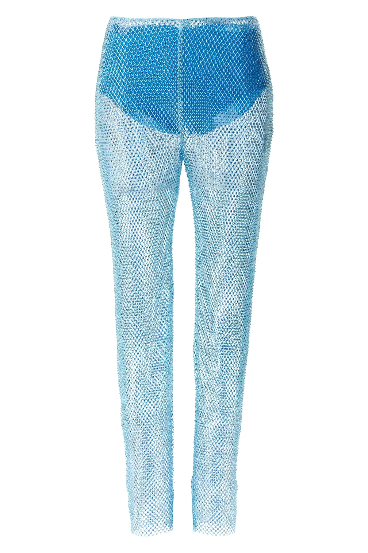 GIUSEPPE DI MORABITO M-L transparent mesh fabric pants