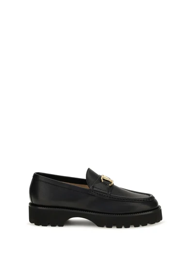 vlogo signature leather loafers