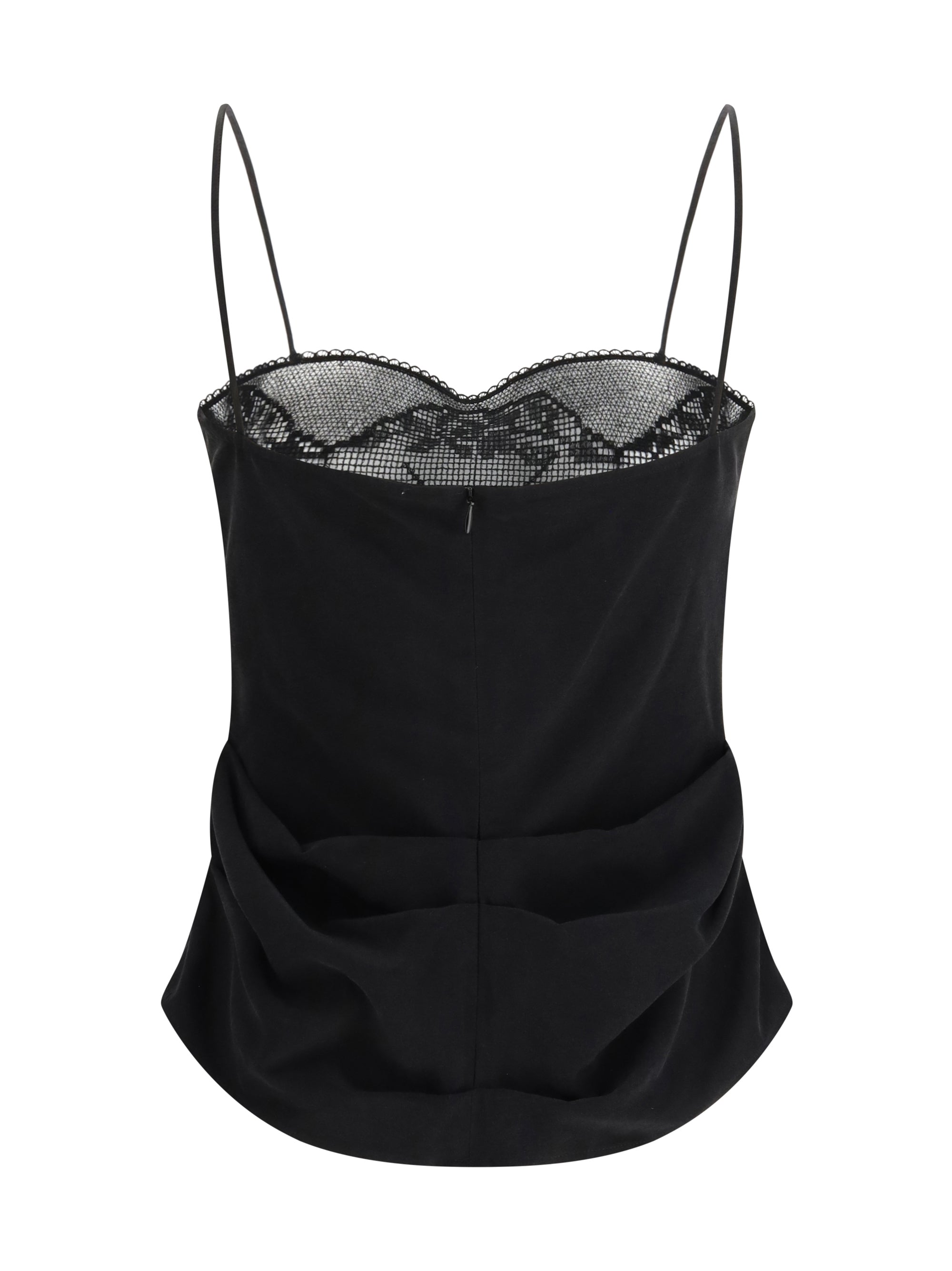 MAGDA BUTRYM 38 silk draped top