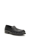 grained leather loafers