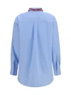 boyfriend poplin shirt with embellished collar