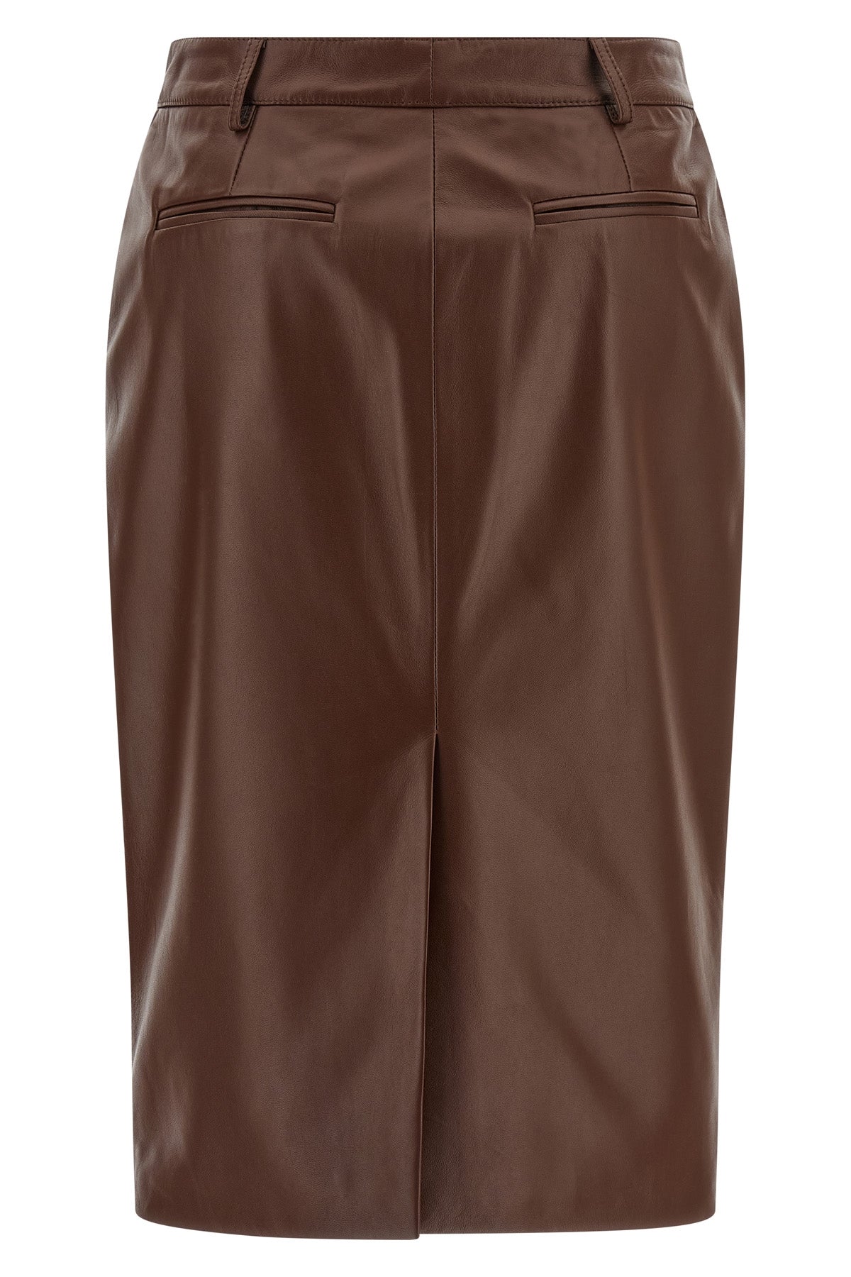 GIUSEPPE DI MORABITO 38 leather midi skirt