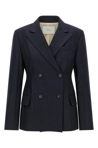 the tela florence blazer redefines the codes of contemporary tailoring through