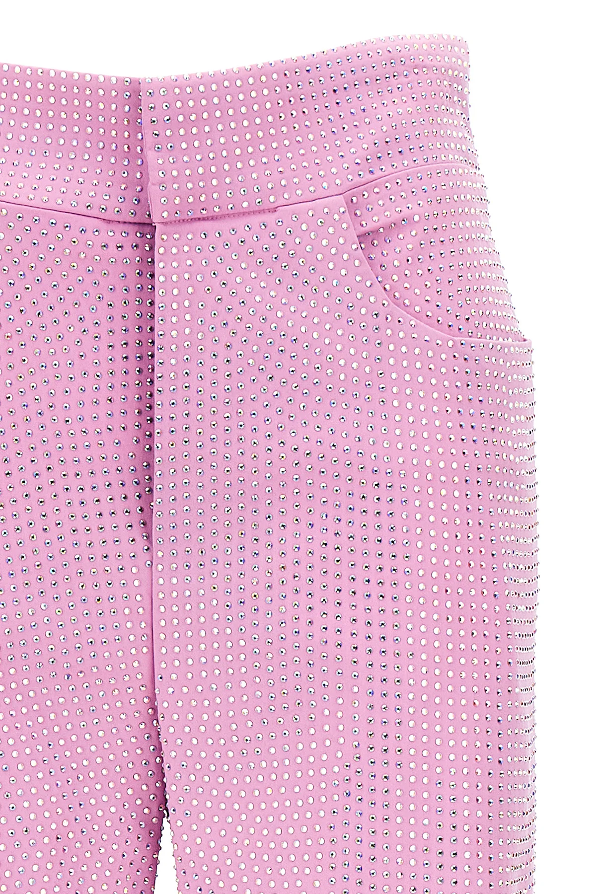 pants in a stretch cotton blend embellished
