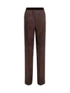 stretch silk satin pants