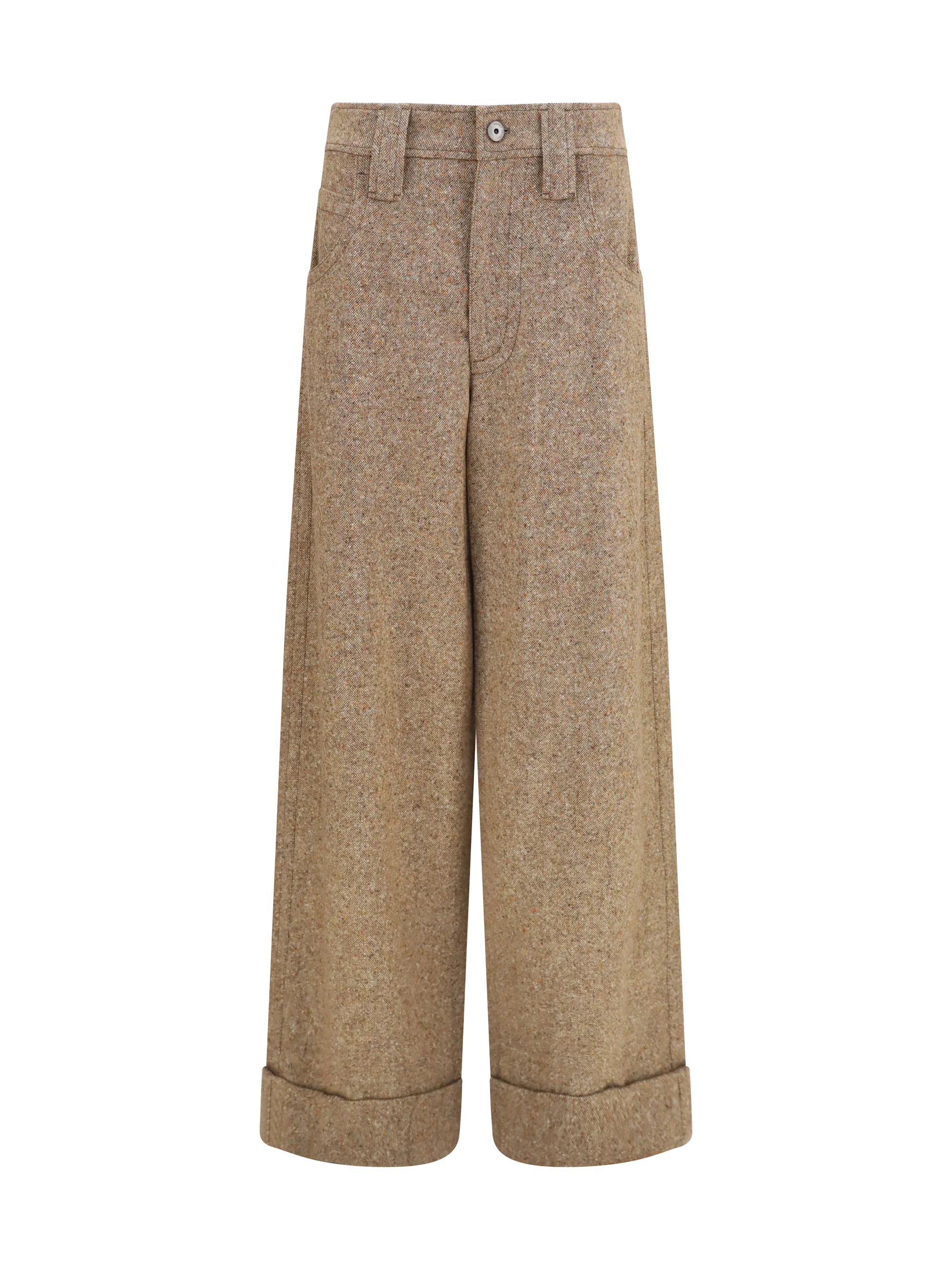 BRUNELLO CUCINELLI 42 tailored wool-blend pants