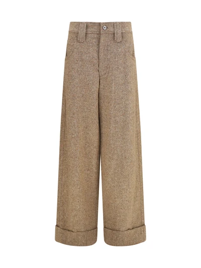 tailored wool-blend pants