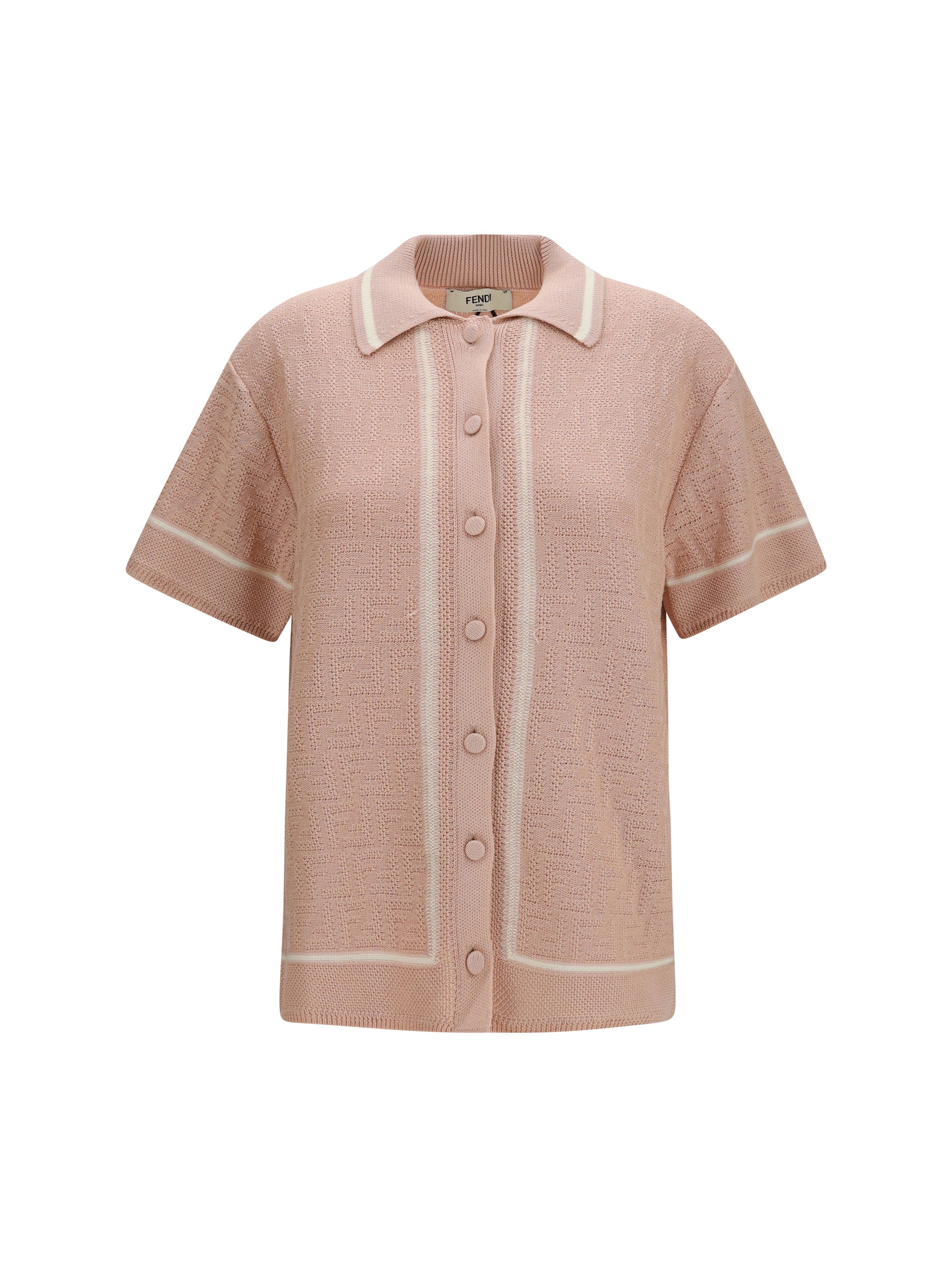 FENDI 38 ff all-over crochet shirt