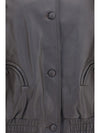 charlie ares leather bomber jacket