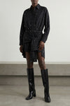 mini dress in cotton poplin
