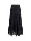 paoline long cotton skirt