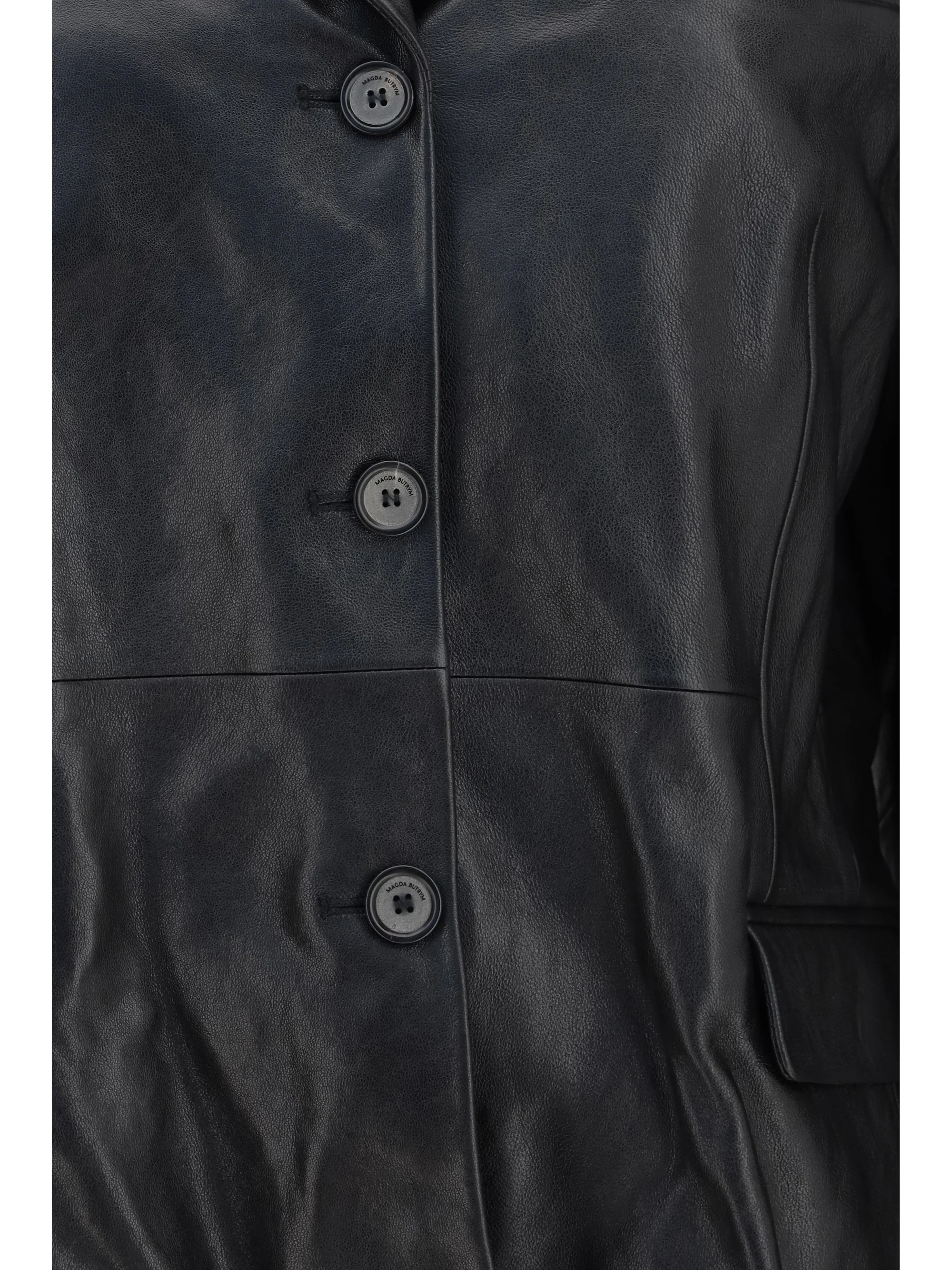 leather blazer jacket