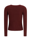 ribbed viscose cardigan