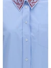 boyfriend poplin shirt with embellished collar
