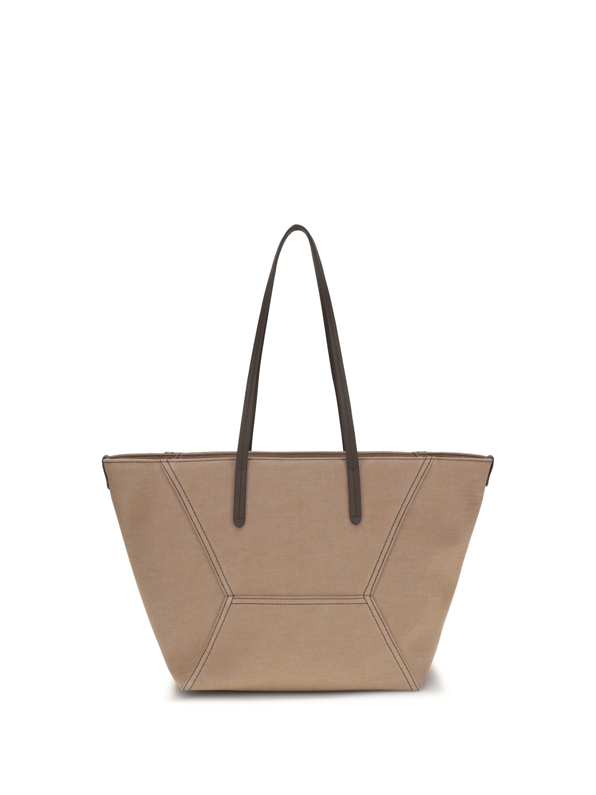 BRUNELLO CUCINELLI OS canvas shoulder bag